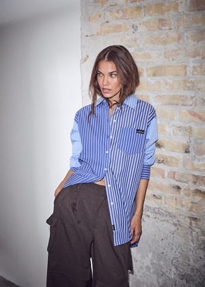 Blue mix stripe skjorte Blue Stripe HAUTE L'AMITIÈ